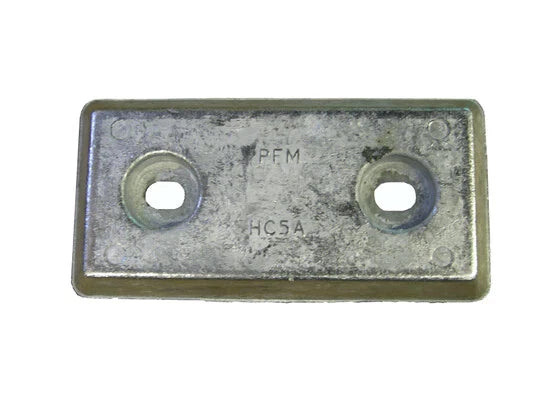 Hull Anode 200 x 99 x 19mm Slotted Insert for Salt, Brackish, Fresh Water