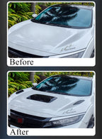 Hood Scoop Vent Bonnet Cover for Universal Car - Glossy Black