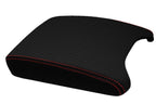 Console Lid Armrest Cover for BMW X5 E53 (2000–2006) Carbon Fiber Red Stitch