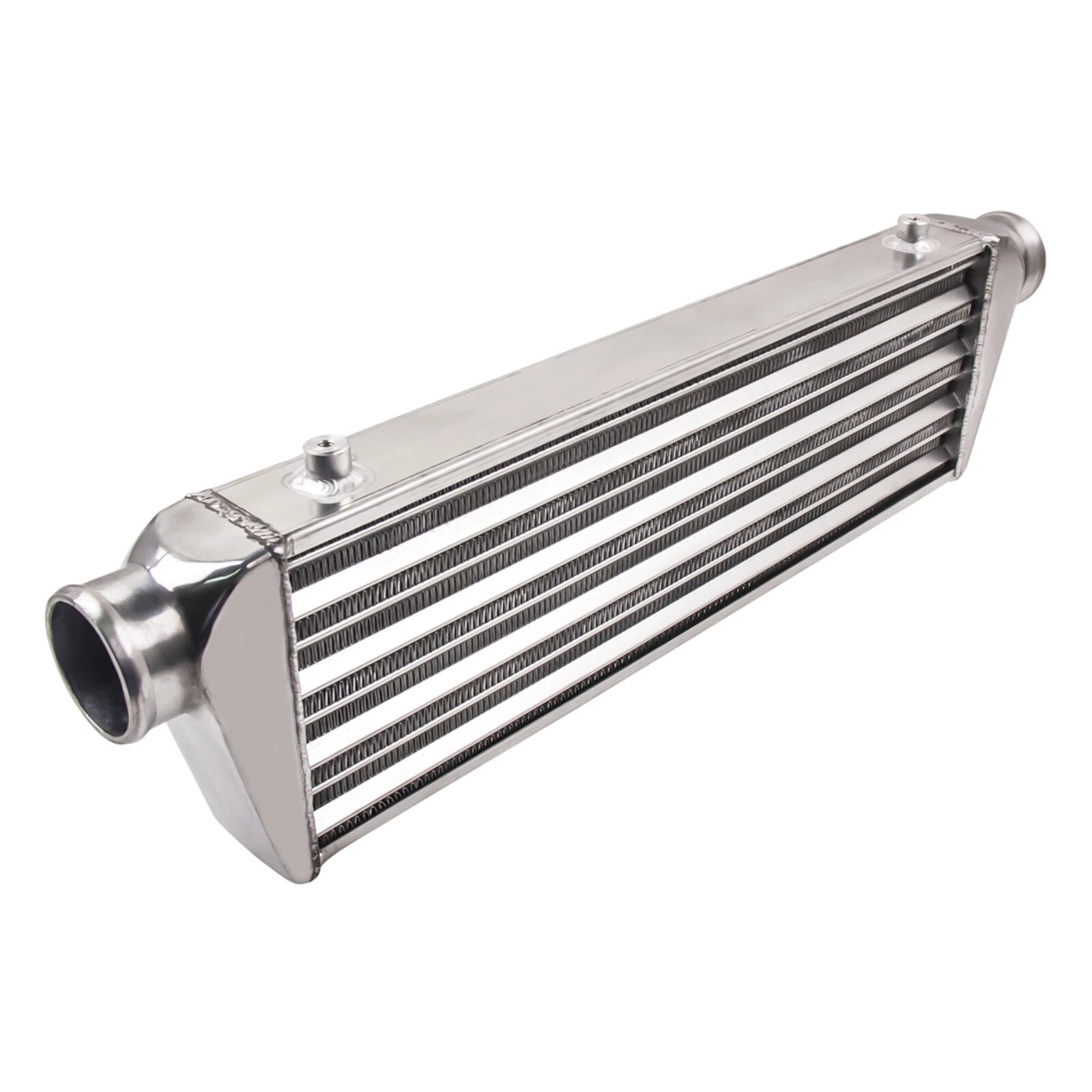Front Mount Aluminum Tube Fin Intercooler for Universal Fit (27"x7"x2.5")