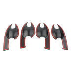 Carbon Fiber Inner Door Handle Bowl Cover Trim for Mazda CX-5 (2017-2020)