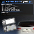2X LED License Plate Light for Audi A4/S4 B5 (1999–2001) No. 4B9943021