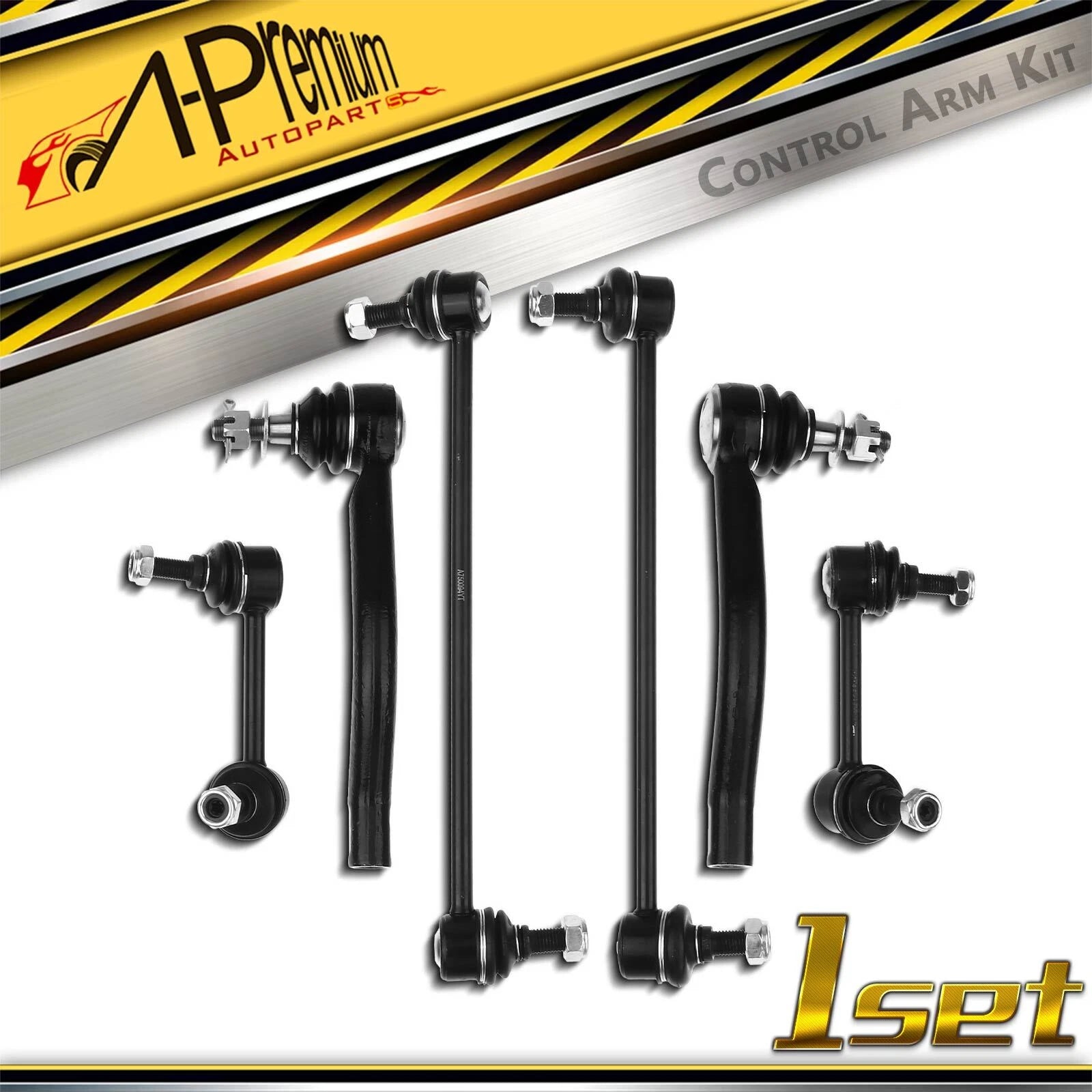 Set of 6 Sway Bar Link Tie Rod Ends for Nissan Altima (2007–2011)