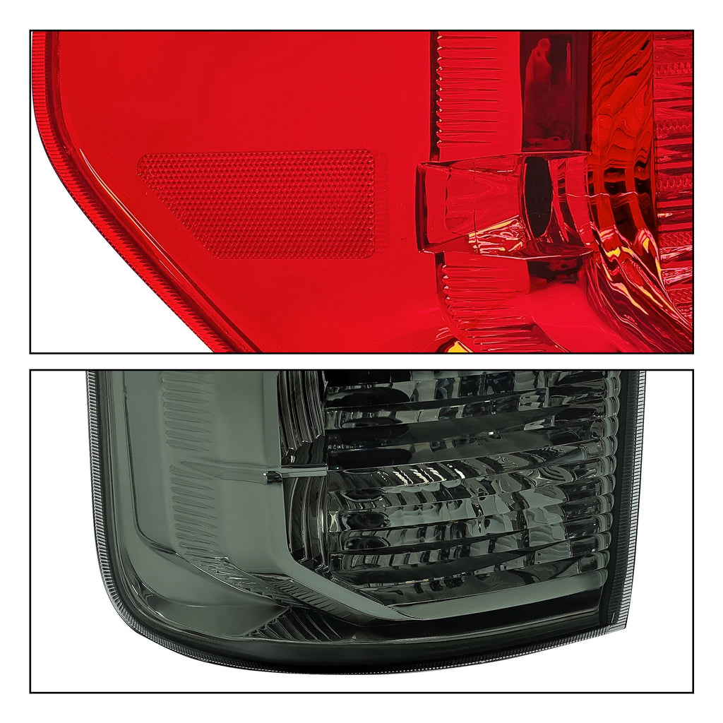 Red Smoke Tail Light Assembly Pair for Toyota Tundra (2007–2013)