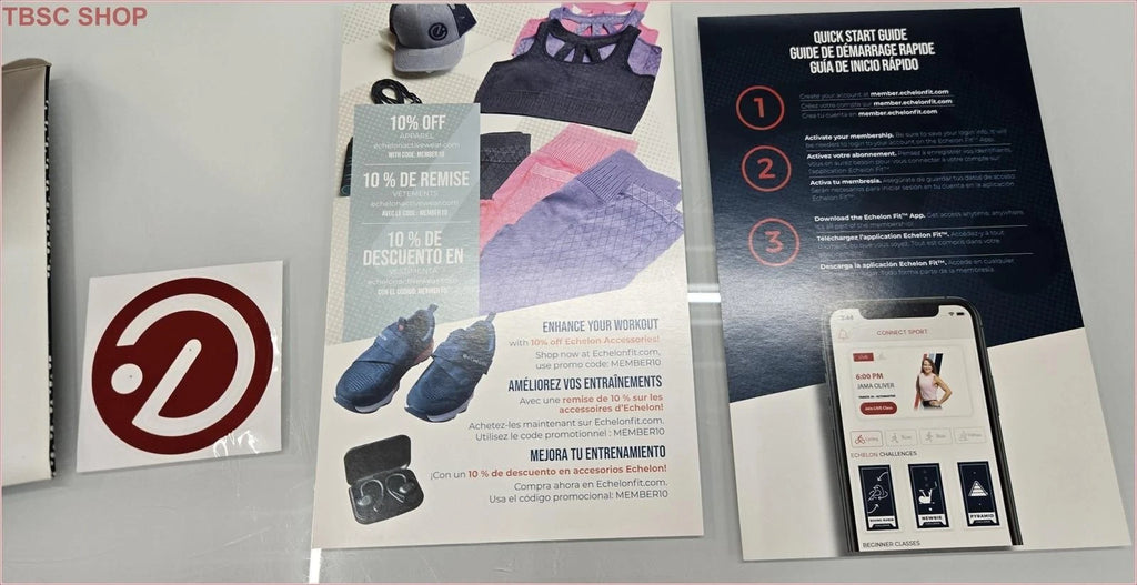 Echelon EX-4S EX-4S+ Connect Bike Owners Manual Collection