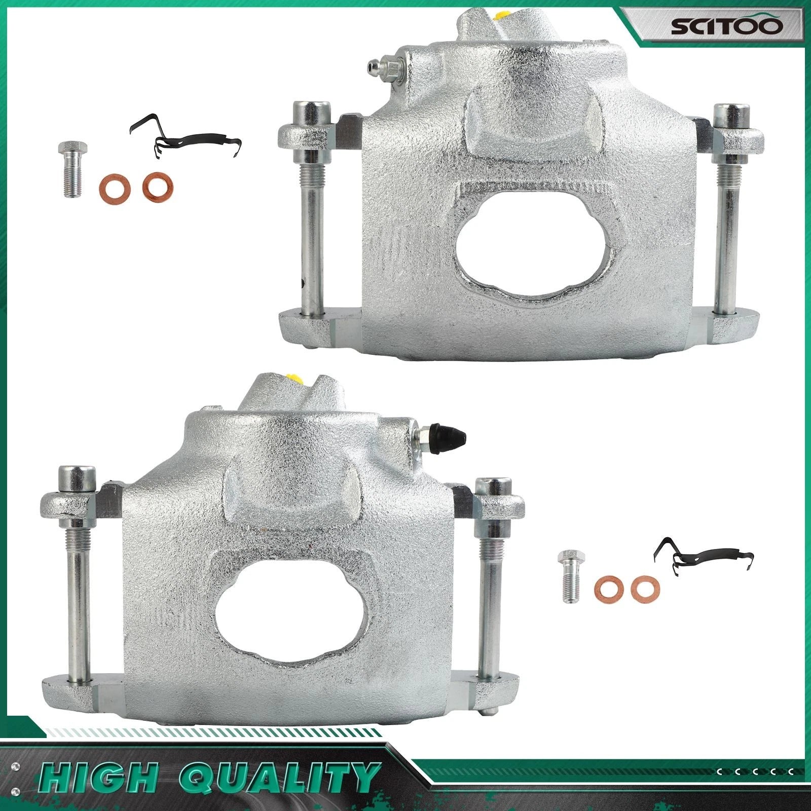 Front Pair Brake Calipers for Chevrolet Malibu Monte Carlo El Camino (1973–1976)