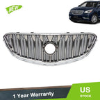 Front Upper Grille for Buick Enclave (2013–2017) Black Chrome