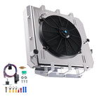 3 Row Aluminum Radiator for GMC Pickup Truck (1955–1959) 5559 CU5559 w/ Shroud Fan