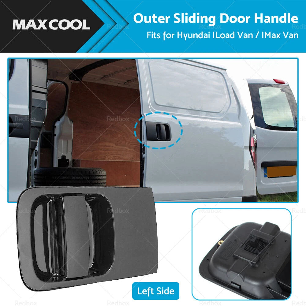 Sliding Door Handle LH Outer for Hyundai ILoad IMax (2008–2019) Black