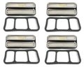 Set Clear Deluxe Side Marker Lights for 1968-1972 Chevy GMC Truck Turn Signals