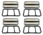Set Clear Deluxe Side Marker Lights for 1968-1972 Chevy GMC Truck Turn Signals
