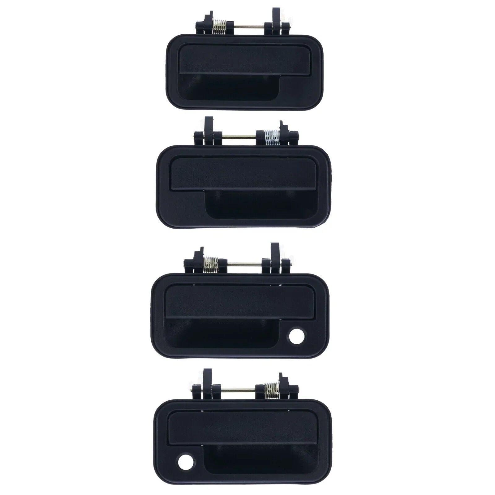 Front Left & Right Outer Door Handles 4pc Black for Holden Rodeo (1988–2003)