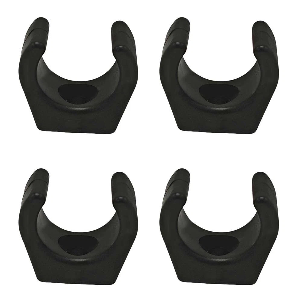 Set of 4 Marine Boat Clips for Stowage Rod Holder (1 Inch Diameter)