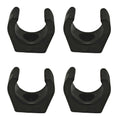 Set of 4 Marine Boat Clips for Stowage Rod Holder (1 Inch Diameter)