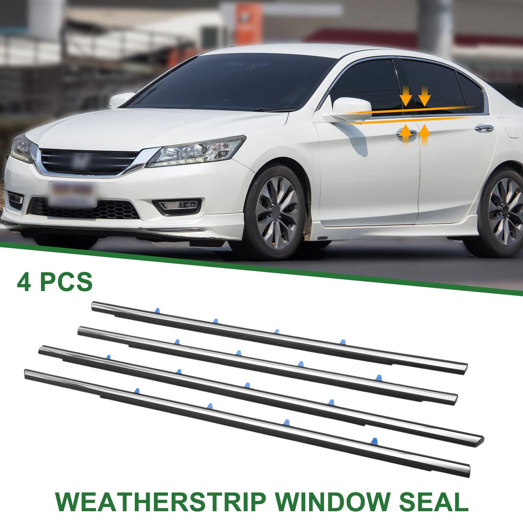Set of 4 Weatherstrip Window Seal No.72450SV4013 for Honda Accord (1996–1997)