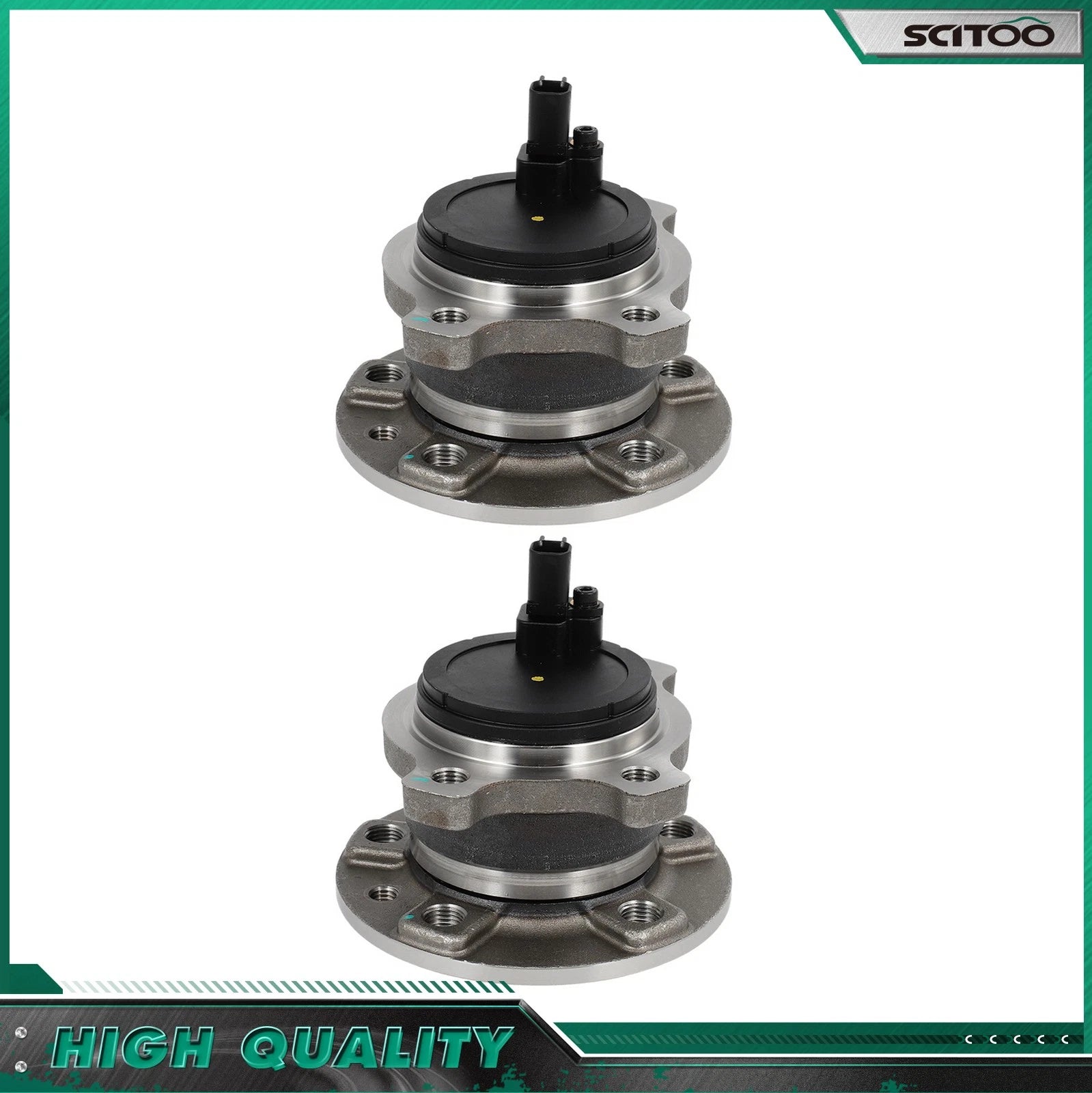 2X Rear Wheel Bearing Hub Assembly for Volvo S60 S80 (2012–2014, 2007–2013)