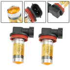 Set of 2 LED Tail Lamp Fog Light Bulbs H11 H8 100W for Driving Bright