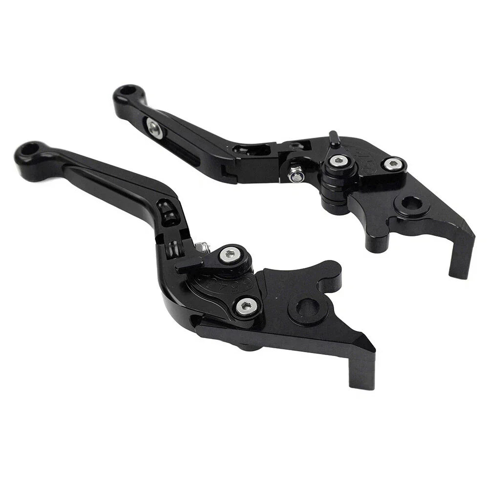 CNC Extendable Brake Clutch Levers for Yamaha YZF R1 (2009-2014) Black