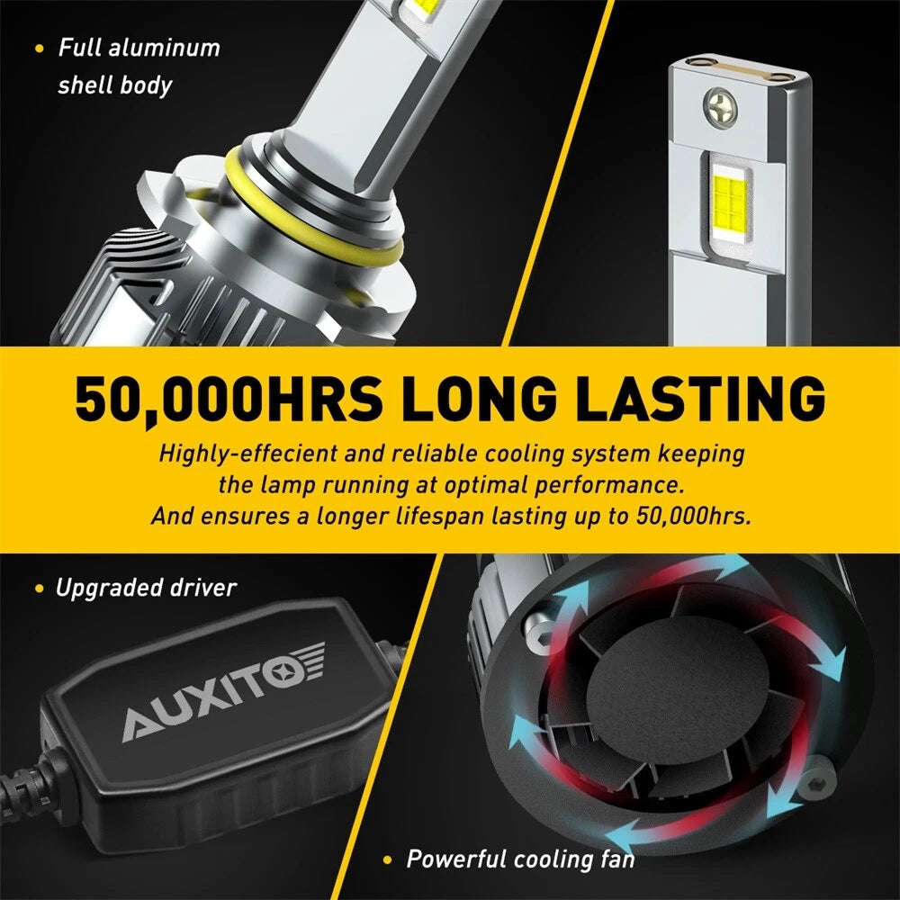 Set of 2 HB3 9005 LED Headlight Bulbs for Make Model (2024)