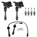 Set of 2 Ignition Coils & 4 Iridium TT Spark Plugs for Mazda Protege