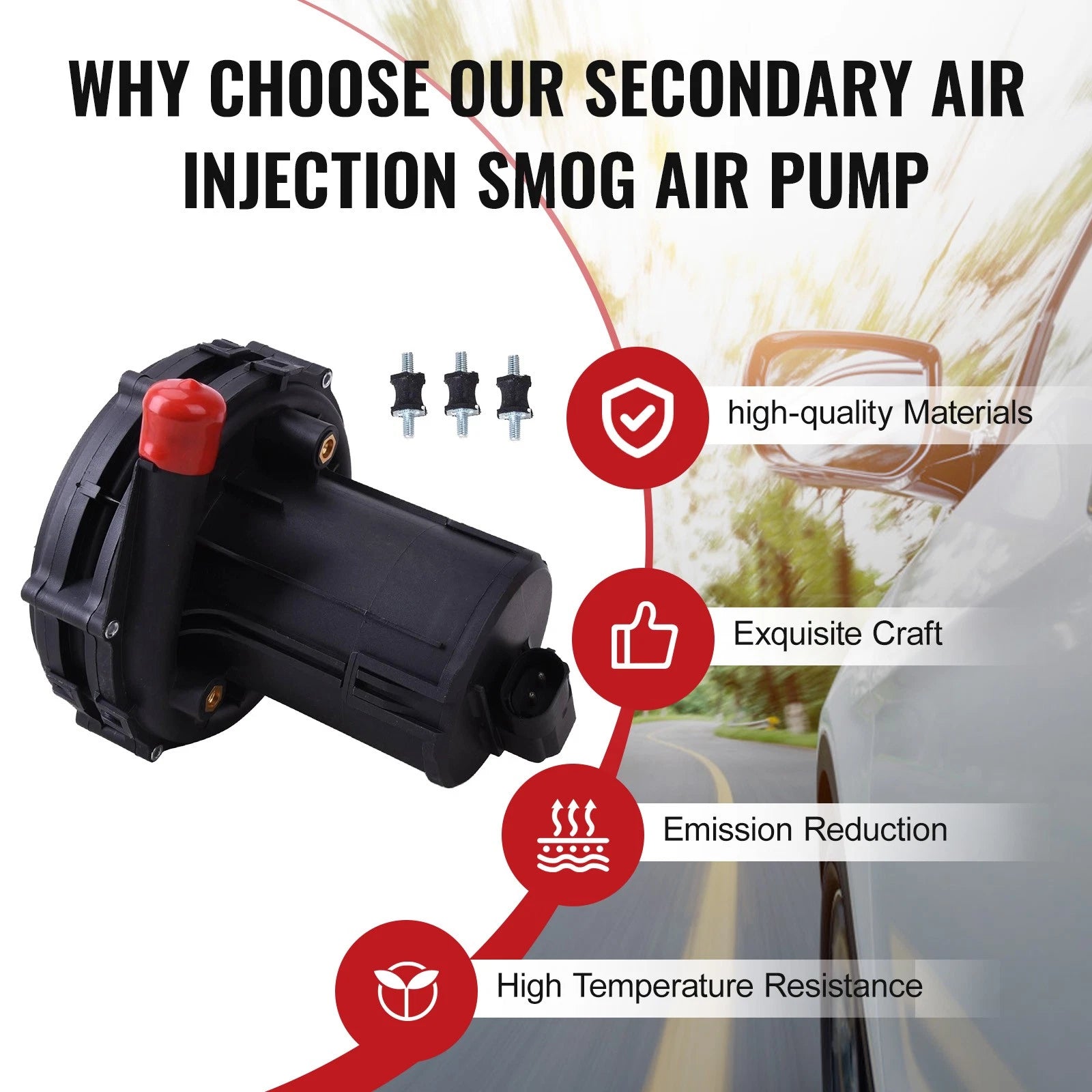 Secondary Air Injection Smog Pump for BMW X5 3.0L (2001-2004)