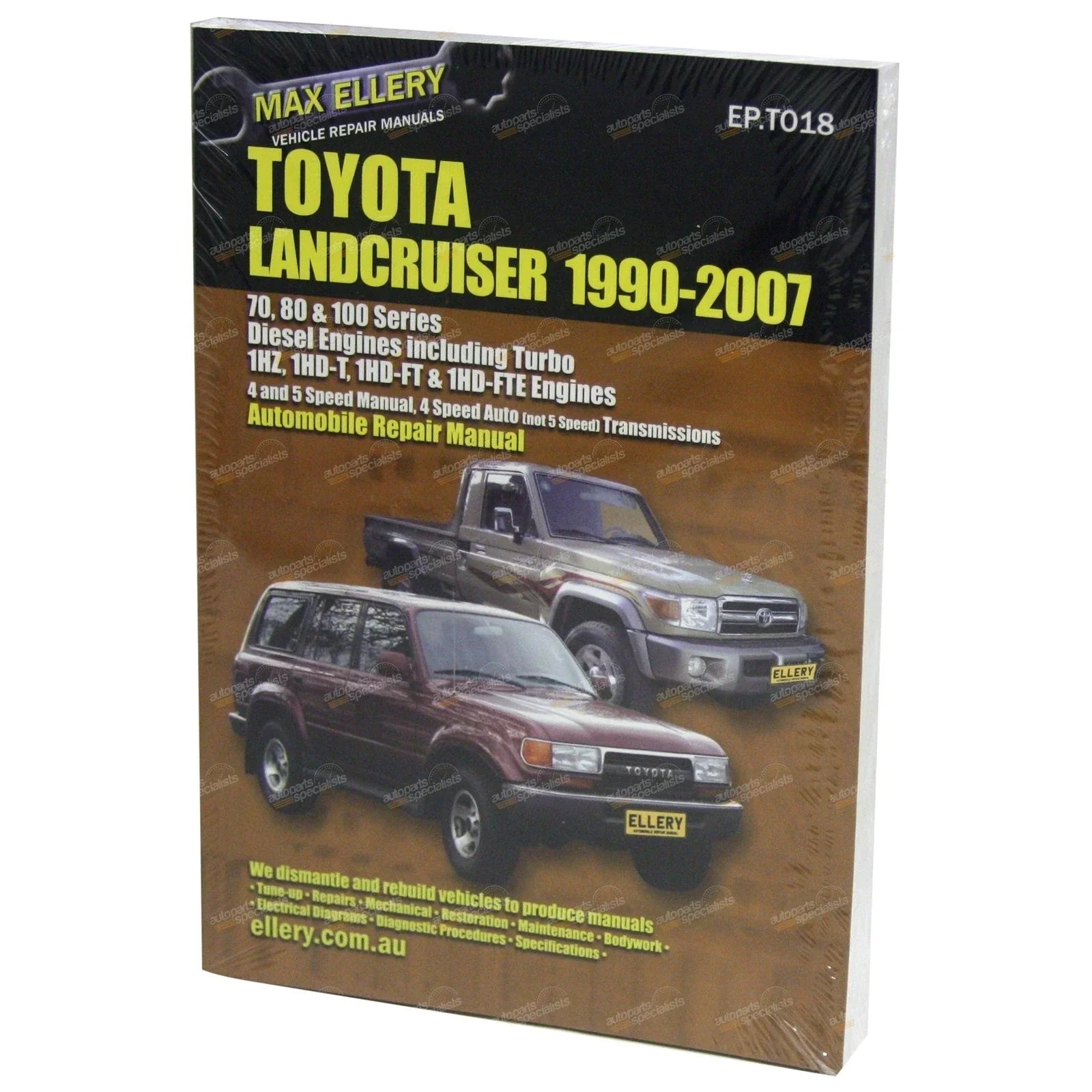 Repair Manual Diesel Workshop for Landcruiser 70-105 Series (1984–1999)