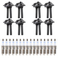 Set of 8 Ignition Coils & 16 Spark Plugs for Dodge Durango Ram 1500 V8