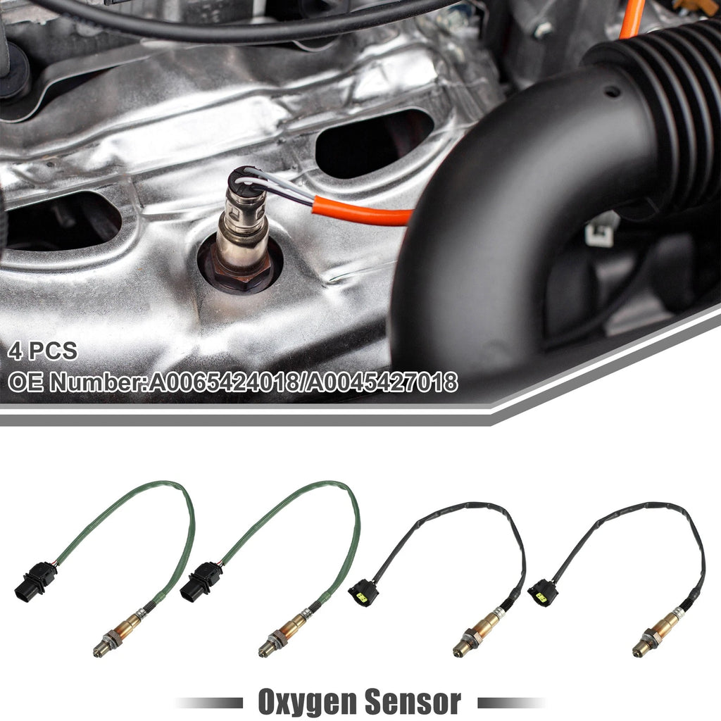 Set of 4 O2 Oxygen Sensors for Mercedes-Benz GL450 (2007–2012) V8 4.7L