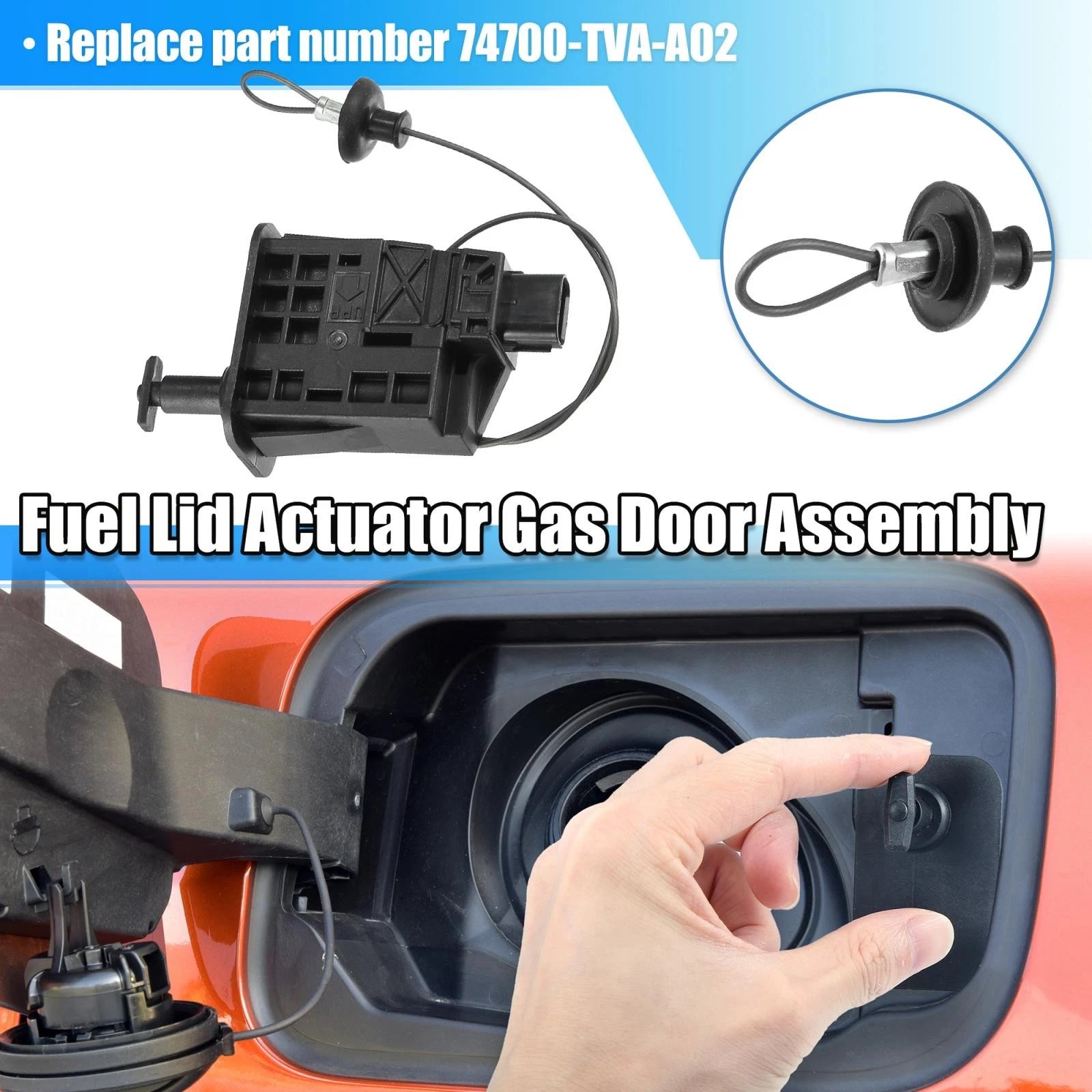 Fuel Lid Actuator Gas Door Assembly 74700-TVA-A02 for Honda Accord (2018–2020)