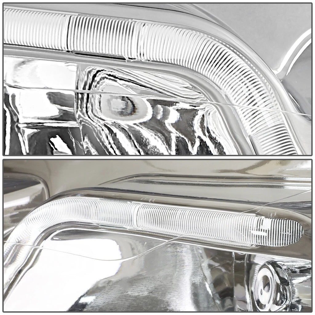 LED Bar Headlight Lamp for Chevy Impala Limited (2006–2016) + Tool Box Chrome/Clear