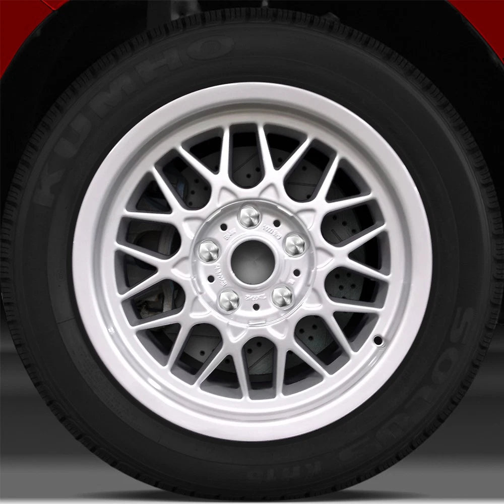 16x7 OEM Wheel (Diamond Spoke Fine Bright Silver Full Face) for 1997-00 BMW 528i