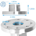 1" × 8 TPI Spindle Steel Face Plate for Woodworking Lathe (Fits )