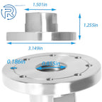 1" × 8 TPI Spindle Steel Face Plate for Woodworking Lathe (Fits )