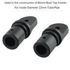 2X Bimini Top Insert Tube Eye End Accessories for Marine Boat Yacht