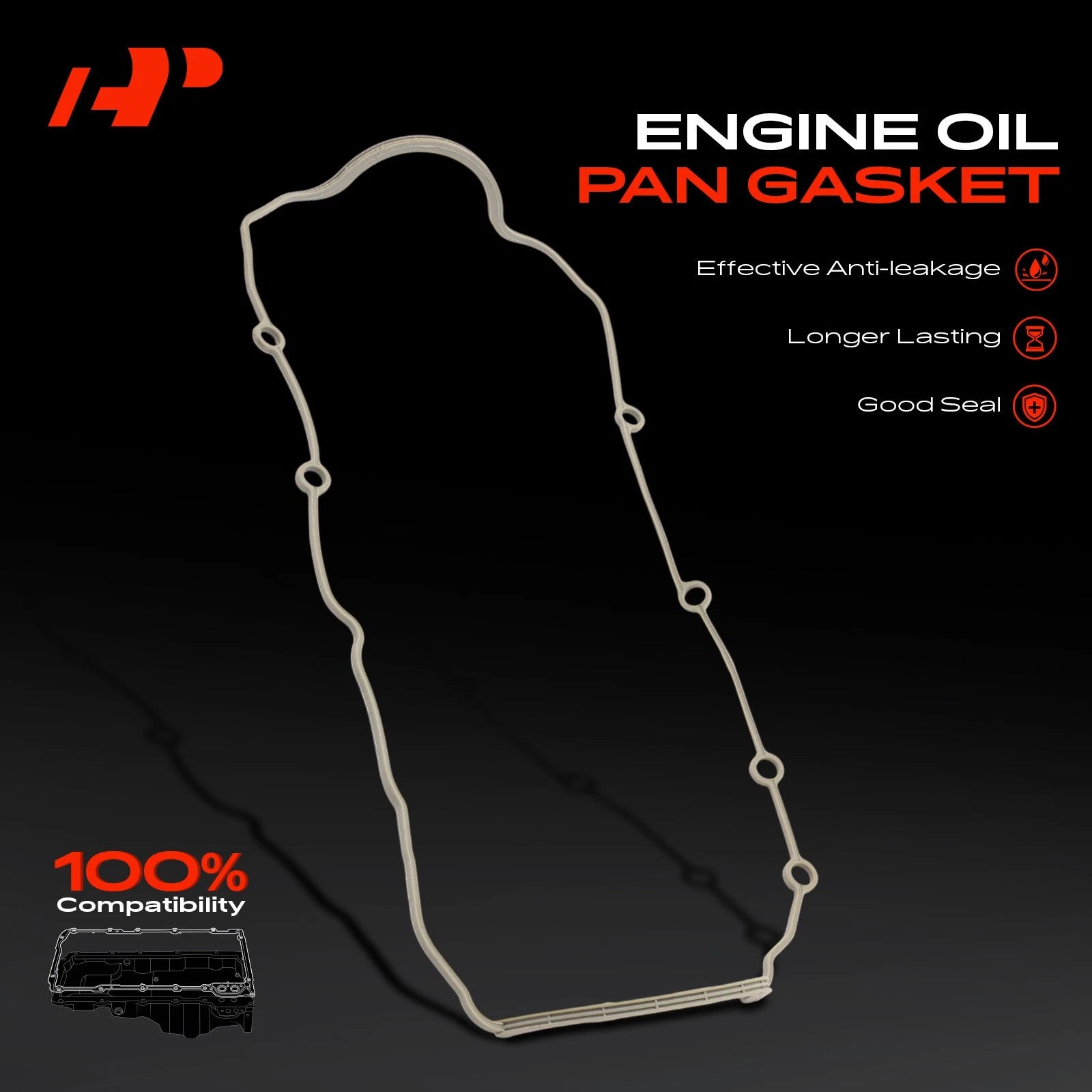 Engine Oil Pan Gasket for Chevy Malibu, Impala, Buick Regal, Oldsmobile