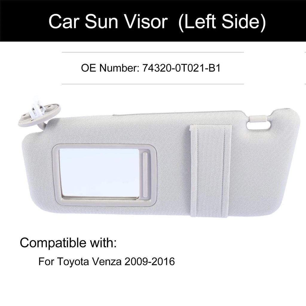 Front Left Passenger Side Sun Visor 74320-0T021-B1 for Toyota Venza (2009–2016)