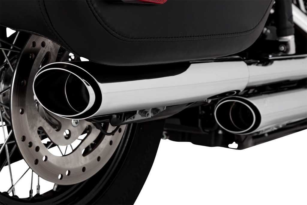 Vance & Hines 3" Twin Slash Slip-On Muffler Chrome 16379 for Harley Touring (2018–2024)