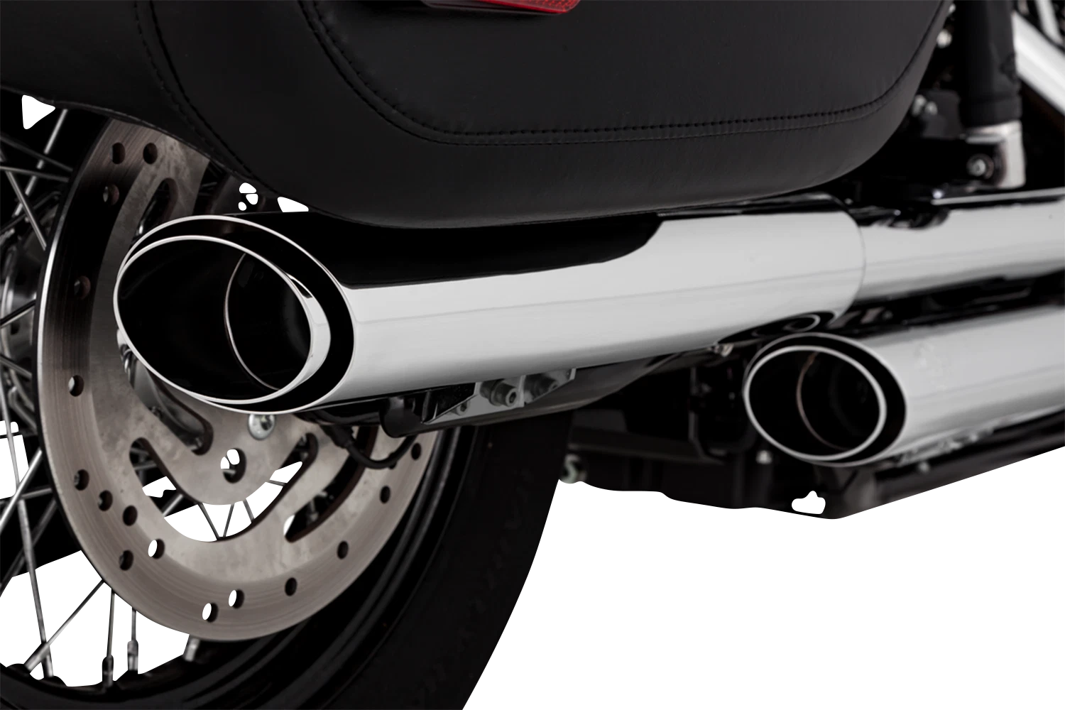 Vance & Hines 3" Twin Slash Slip-On Muffler Chrome 16379 for Harley Touring (2018–2024)