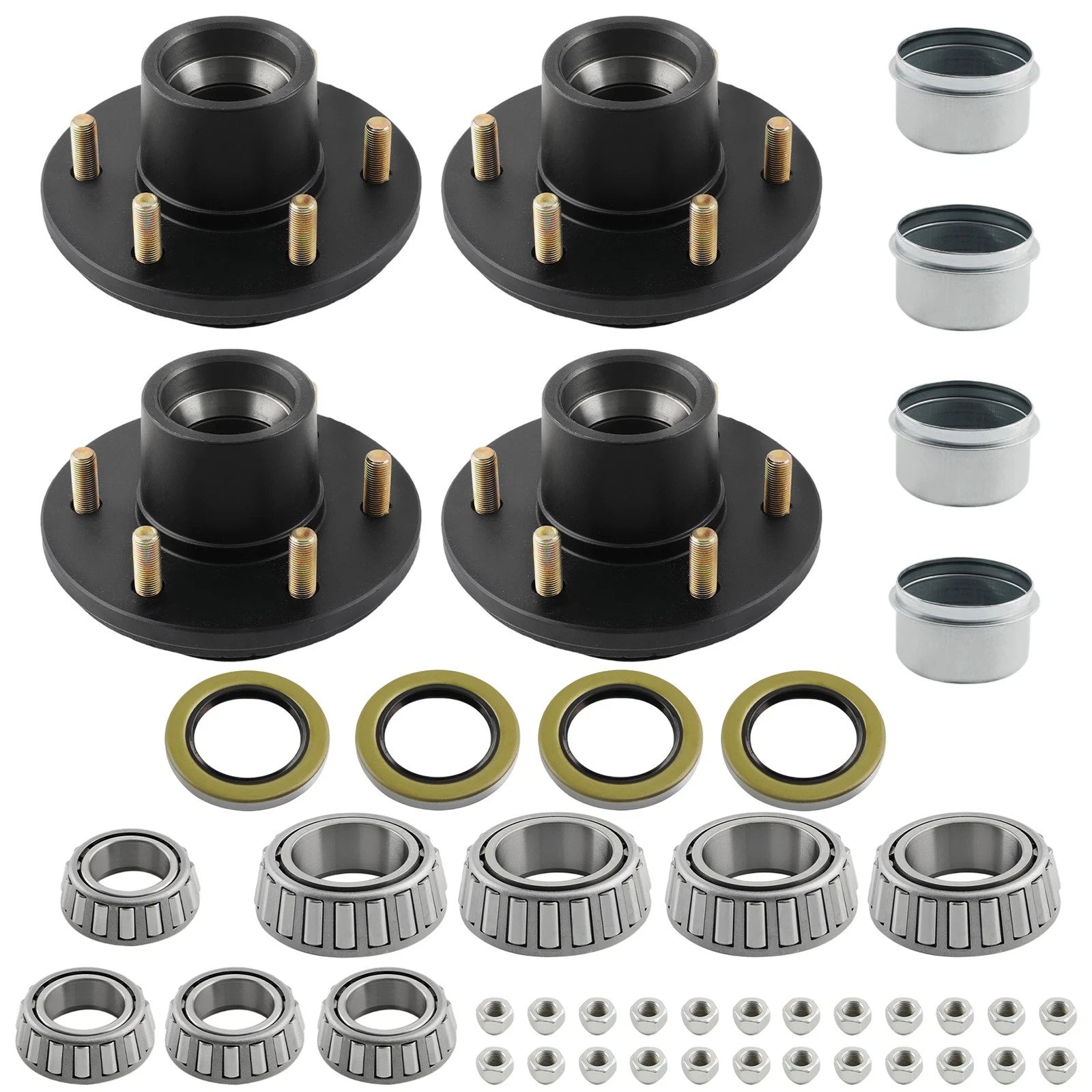 Idler Hub Assembly for Mobile Home Trailer 6000# 6 Lug 6x5.5 Bearings