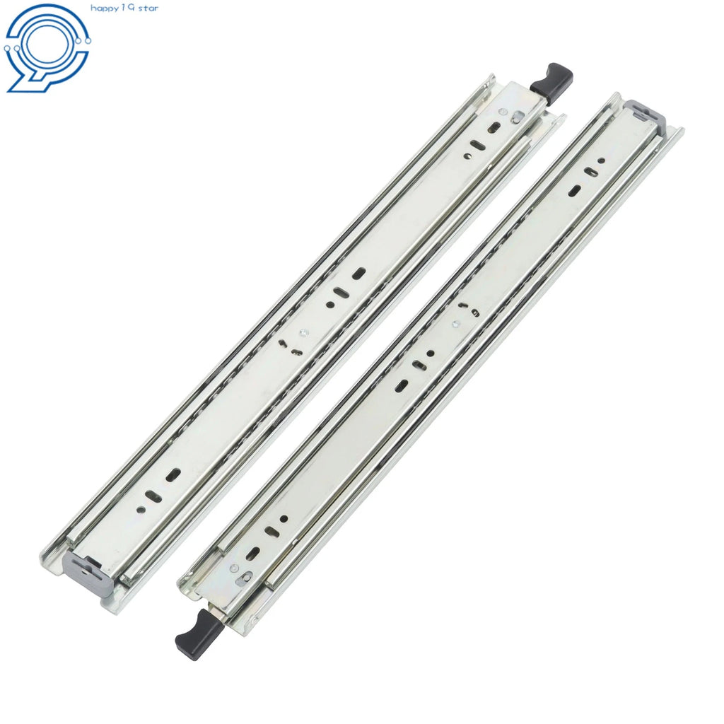 Set of 2 Heavy Duty 18" Full Extension Drawer Slides 150lb Capacity