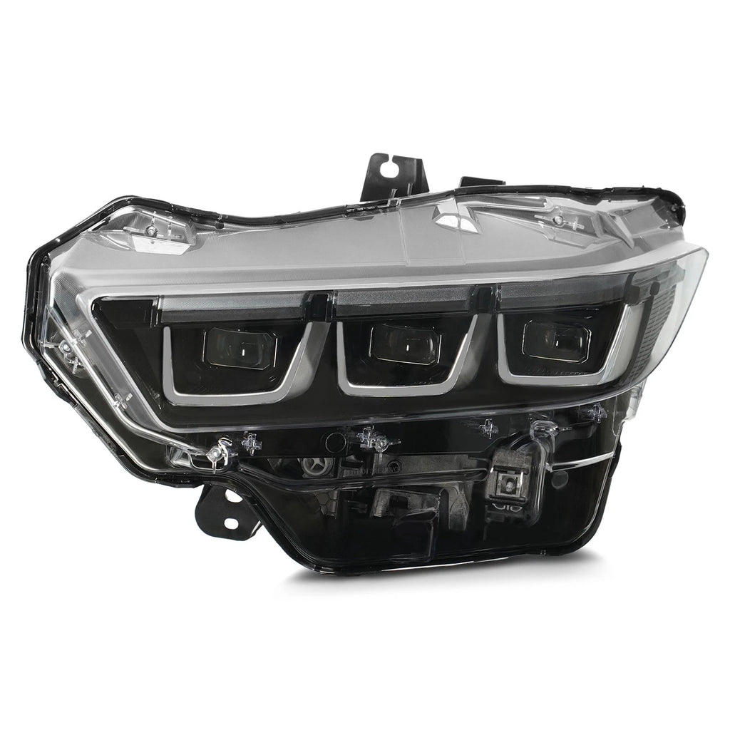 Full LED Headlight for Ford Mustang (2024–2026) - Chrome Black Driver Side