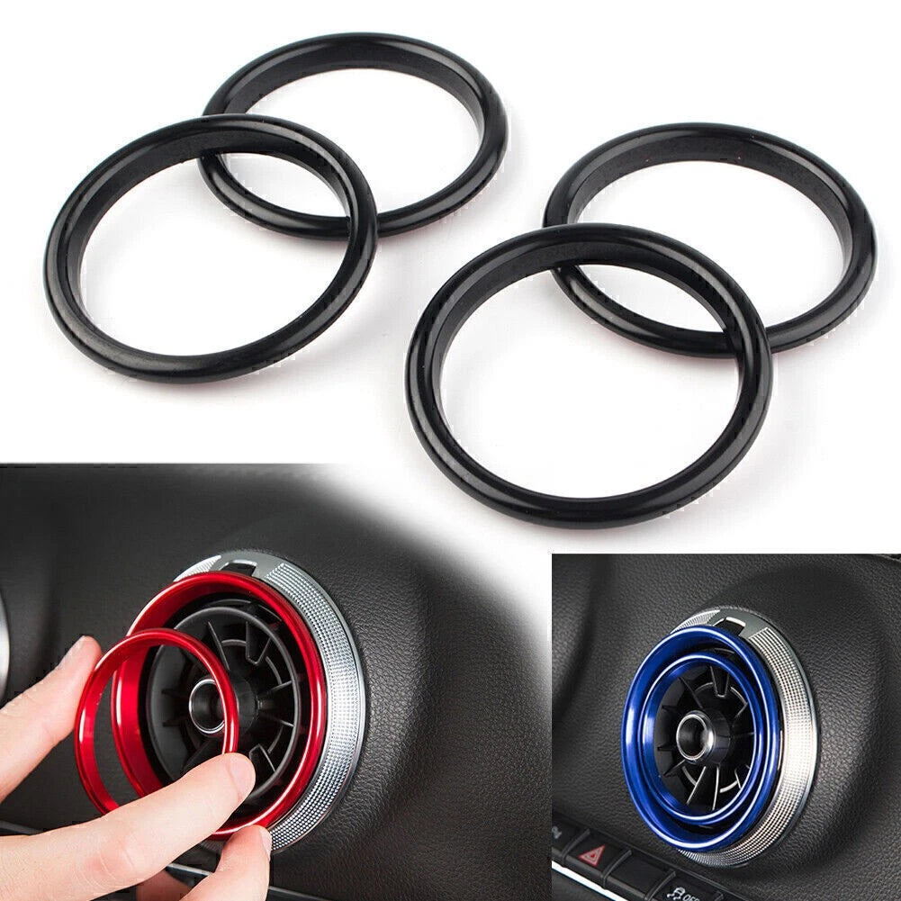 Air Conditioning Control Knob Ring Cover Trim for Audi A3/S3 Q2L (2012–2019) Black