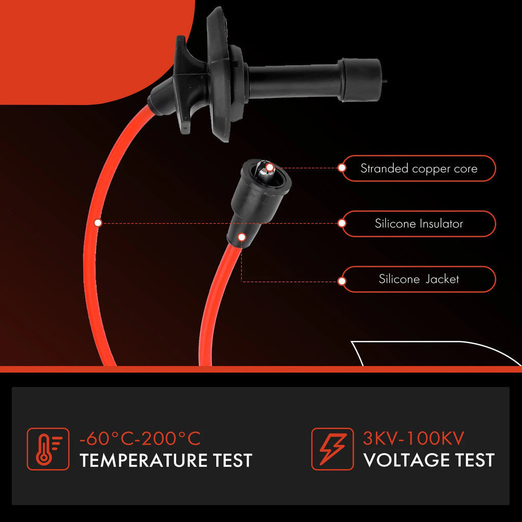 Set of 4 Spark Plug Wires for Subaru Legacy (1996)