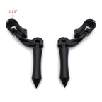 2X 2.5" Black Foot Pegs for Harley Sportster Dyna Touring