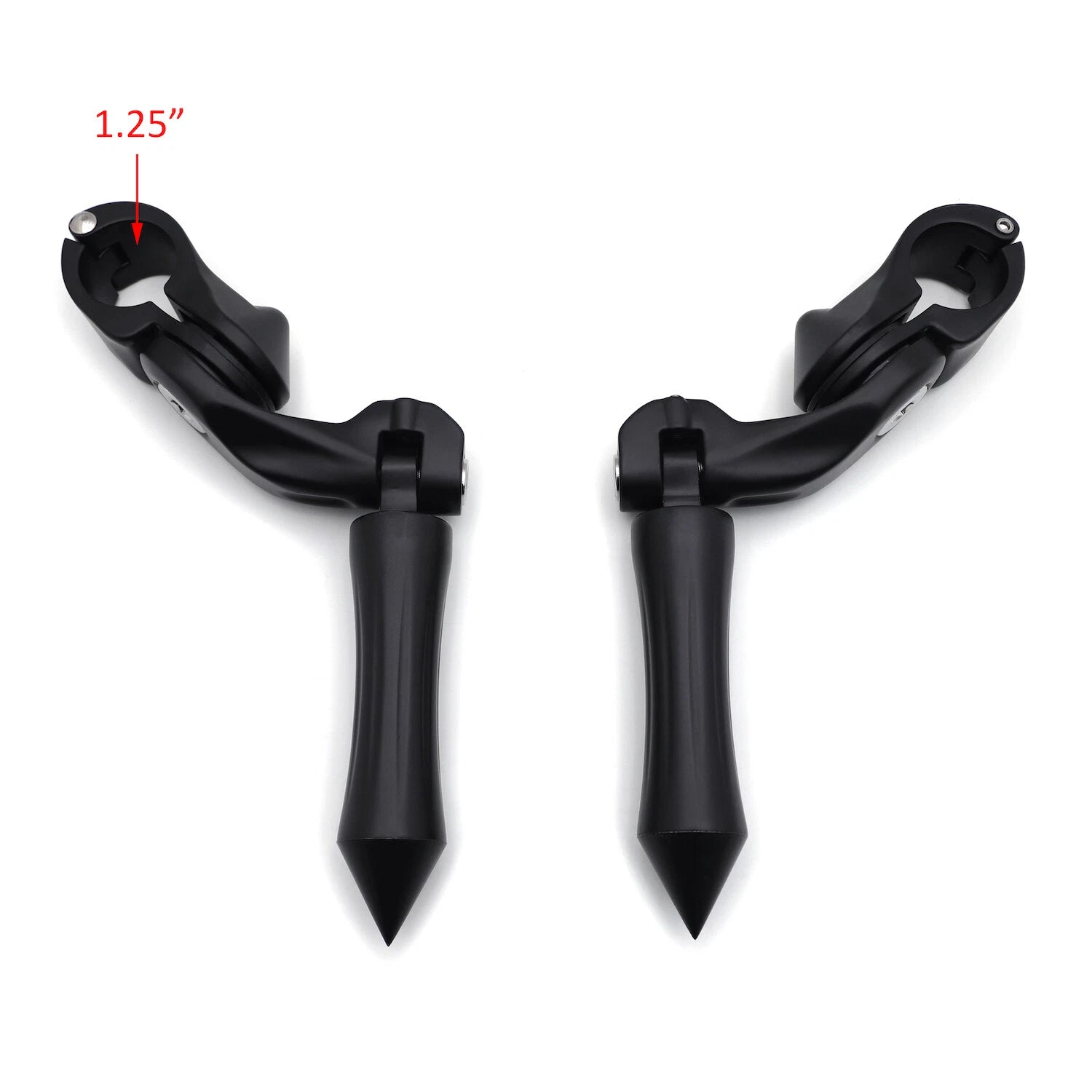 2X 2.5" Black Foot Pegs for Harley Sportster Dyna Touring