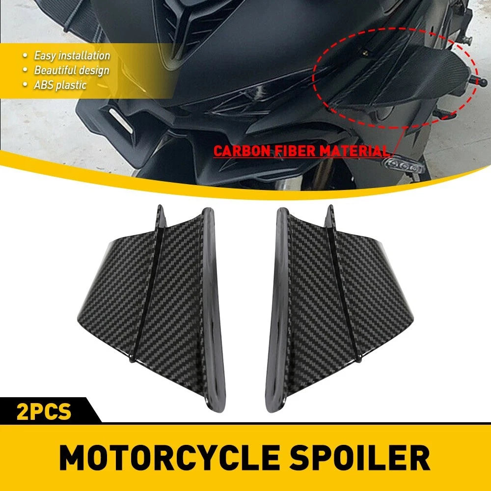 Carbon Fiber Body Winglet Side Deflector Spoiler for Motorcycle