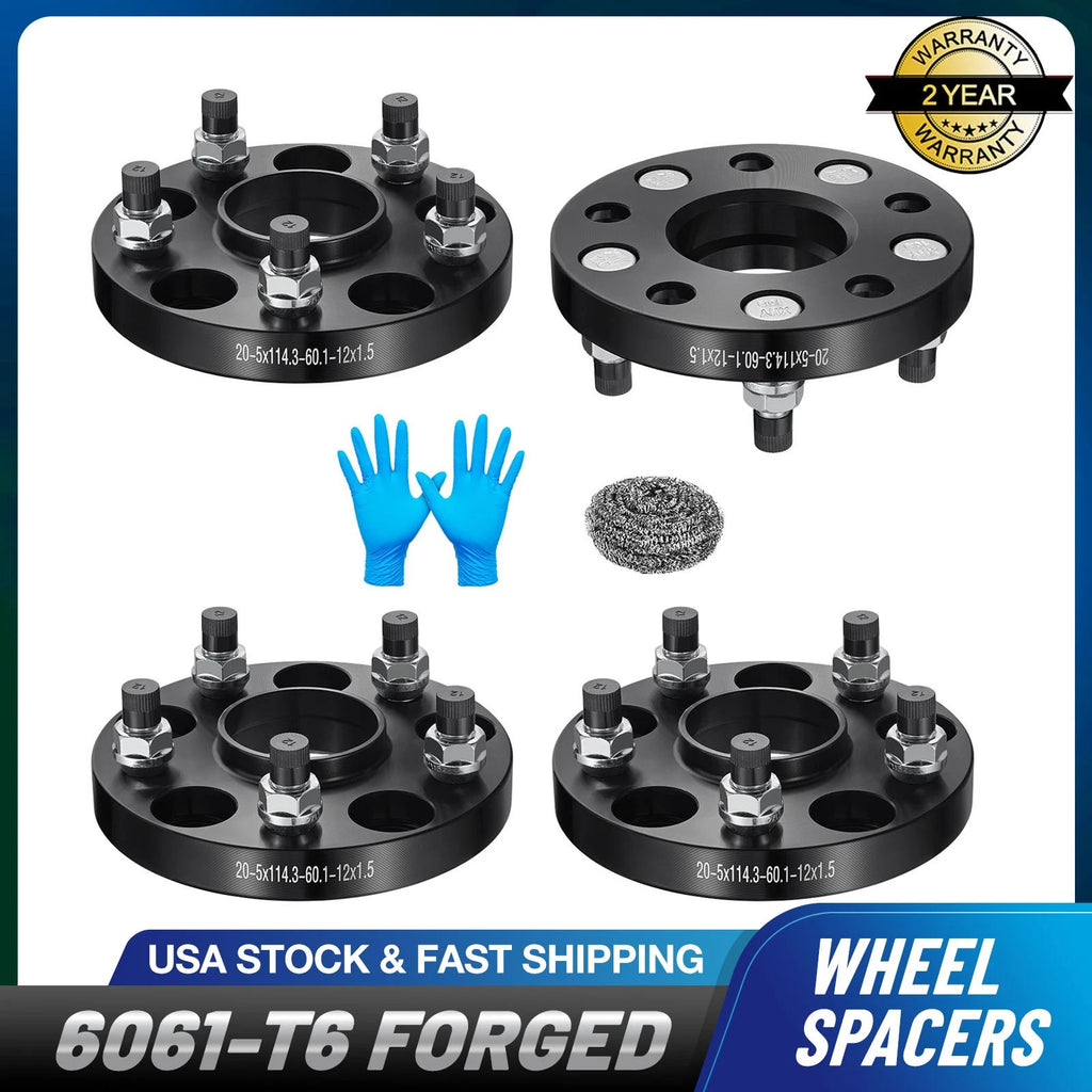 Set of 4 Hubcentric 20mm Wheel Spacers for Toyota Corolla Cross (2022–2023)