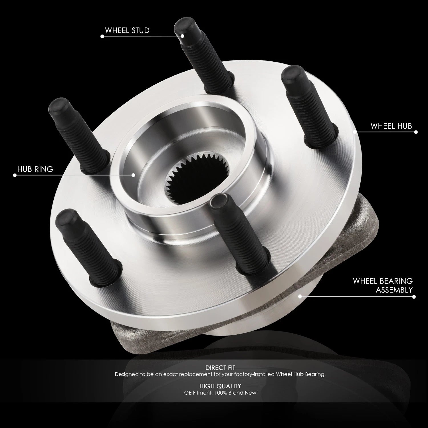 Wheel Bearing & Hub Assembly for Chevy HHR (2006–2008)