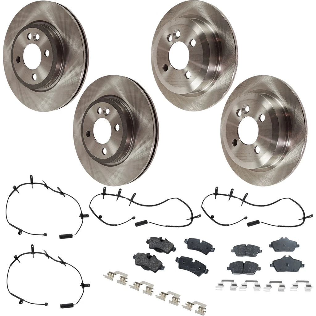 Brake Disc Rotors and Pads Kit for Mini Cooper (2007–2008)