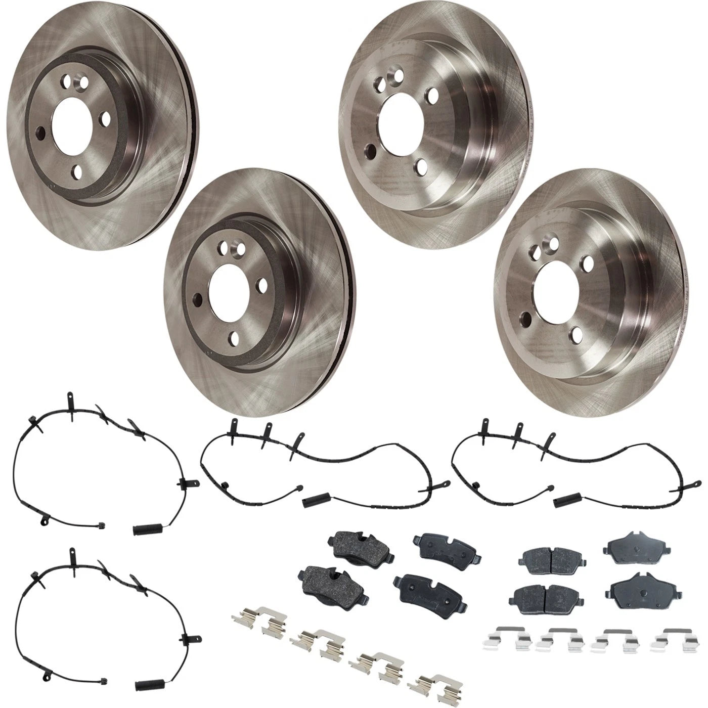 Brake Disc Rotors and Pads Kit for Mini Cooper (2007–2008)